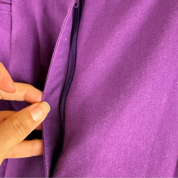 Vintage Karen Scott Purple High Waisted Mom
Shorts with Matching Belt - Picture 9 of 14